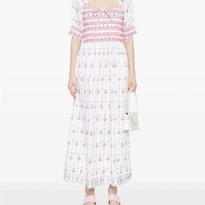 Hill House Floral Smocked Maxi Dress